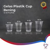 Gelas Plastik Bening Tinggi