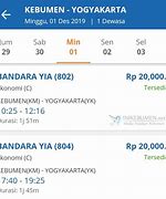 Tiket Kereta Bandara Kebumen Jogja